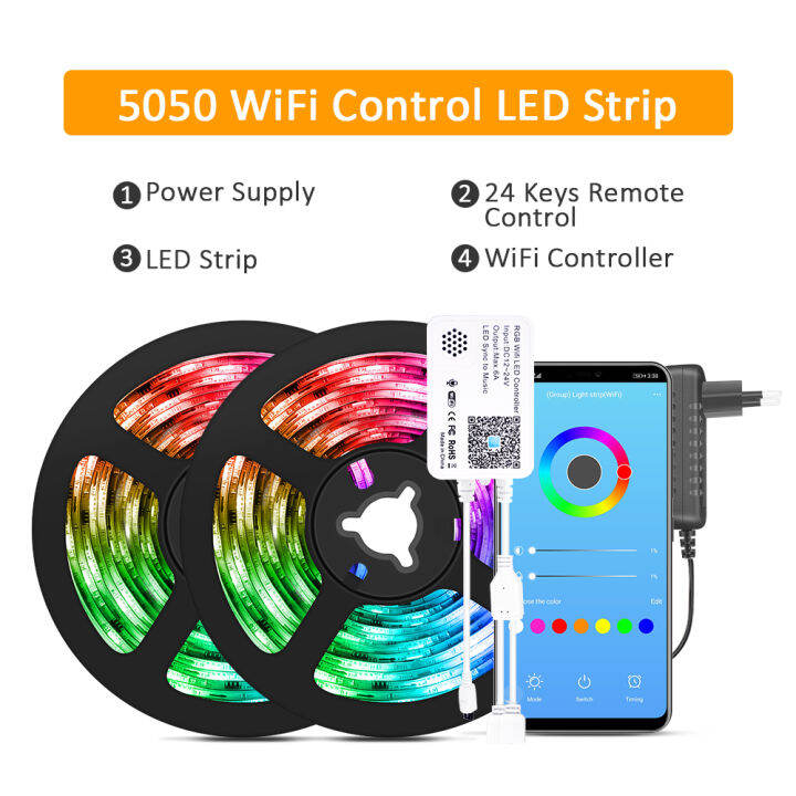 smart-wifi-led-lights-flexible-color-changing-led-light-strips-kit-work-with-alexa-and-google-assistant-for-bedroom-decoration