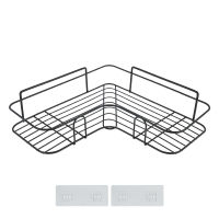 Stainless Steel Love Corner Rack Kitchen Bathroom Shelf Organizer Storage Rack Shower Shampoo Holder Thickened Tripod Frame