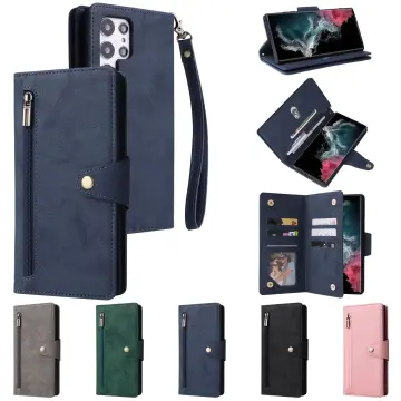 Leather Phone Case For Samsung Galaxy S10 S20 S21 S22 Ultra Note