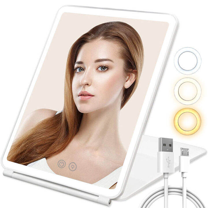 80 3 Modes Colors USB Makeup W/ Travel Lighted Mirror Lazada PH