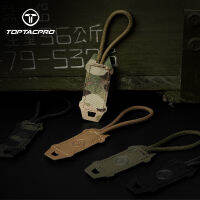 TOPTACPRO ตัวดึงซิปยุทธวิธี,เลเซอร์ตัดมือจับทหารแบบมีซิปดึงลายพรางหัวเชือกหูรูด1/2/3ชิ้นสำหรับทหารกองทัพเดินป่าตั้งแคมป์มีซิป