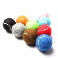 6pcs Pack Color Tennis Balls Starndard 2.5inch Polyester Felt Dog Advanced Training