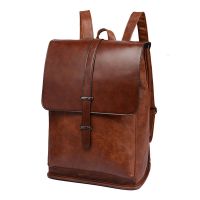 hot【cw】 Hot Laptop Men Business Pack Fashion Male Leather Backpacks Man School College