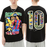 Marino Morwood Ronaldinho Double Sided Graphic Tshirt Streetwear Men Fashion Casual T-shirts Male Hip Hop Tee OversizedT Shirt