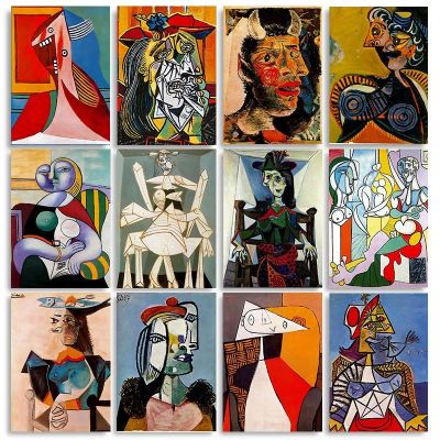 A Collection of Pablo Picasso Poster and Abstract Printed Canvas Printing for Wall Art Picture for Living Room Home Decor