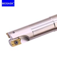 MOSASK BAP300R APMT 1135 คาร์ไบด์แทรก End Mill BAP300 C10 C12 C20 C25 CNC เครื่องกลึงไหล่มุมขวาเครื่องตัดแบบถอดเปลี่ยนได้