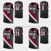 ❐ HQ1 22-23 NBA Jersey Blazers Arcidacono Eubanks Walker Lillard Black Basketball Sports Vest Unisex Plus Size QH1