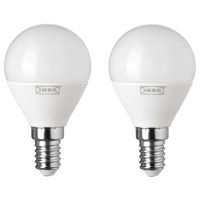 KOM โคมไฟตั้งโต๊ะ IKEA แท้ค่ะ ประหยัดไฟมากๆ หลอดไฟ LED E14 400 ลูเมน มีทั้งแบบหัวกลม (RYET รีเอ็ท) และหัวจำปา(LEDARE เลียดดาเร่) โคมไฟอ่านหนังสือ  โคมไฟ LED