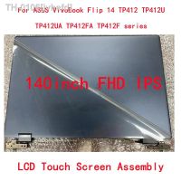 ¤✌▨ ivhefd 14.0 lcd genuíno para asus vivobook flip 14 tp412 tp412u tp412ua tp412fa tp412f série montagem da tela de toque 1920x1080 ips