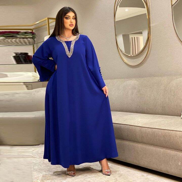 hot-selling-middle-east-clothing-handmade-rhinestone-large-size-dress-for-muslim-women-abaya-islamic-robe