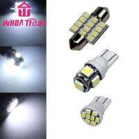 13ชิ้น T10ไฟอ่านหนังสือรถยนต์ Led 5050 5smd อะลูมินัมอัลลอยป้ายทะเบียนรถไฟโดมอุปกรณ์แสงสว่างภายใน