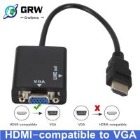 ♗♙ HDMI-compatible to VGA Adapter Cable Digital to Analog 1080P Video HDMI-compatible to VGA Converter forProjector HDTV PC Laptop