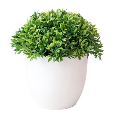 Artificial Plant Realistic Natural Vivid Plastic Green Ball Miniascape Home Decoration Durable Exquisite Potted Plant For Table