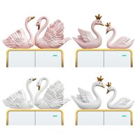 Swan Resin Switch Sticker 3D Stereo Socket Wall Stickers Miniature Ornament Animal Decals Home Decoration Wall Stickers Decals