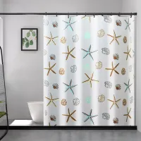 ☊✼9 Style 180cm*180cm PEVA Shower Curtain Mildewproof Waterproof Plastic Mildew1