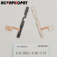 Novaphopat สำหรับ Realme ริบบิ้น C11 2021 / C20/C21ปุ่มเปิดปิดที่ปรับเสียงขึ้นลงสายเคเบิลงอได้ปุ่มเปิด/ปิดไอโฟน