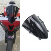 กระจกบังลมพลาสติก ABS สีดำ F5 CBR600RR สำหรับ Honda 2007-2012กระจกรถจักรยานยนต์