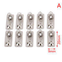 LIANGZHOU 10pcs/ 21x9mm เปลี่ยนแบตเตอรี่โลหะฤดูใบไม้ผลิติดต่อแผ่นเงินสล็อต