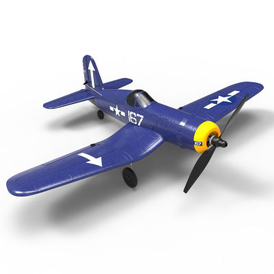 F4U เครื่องบินบังคับวิทยุ2.4G เครื่องบินรบ4CH โฟม EPP RC Fighter One-Key Aerobatic 400Mm ช่วงปีกควบคุมระยะไกลเครื่องบิน761-8