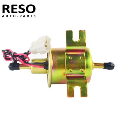 “：{}” RESO-- Universal 12V Fuel Pump Electric Diesel Petrol Low Pressure Bolt Fixing Wire HEP-02A For Car Carburetor Motorcycle ATV