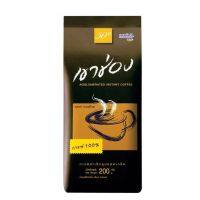 เขาช่อง กาแฟสำเร็จรูปชนิดเกล็ด  Khao Shong Coffee  สูตร 1 สีน้ำตาล (กาแฟ 100%) ขนาด 200 g (ถุง)