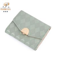 Dompet Koin กระเป๋าใส่บัตรเครดิตกระเป๋าสตางค์ใบสั้นสำหรับผู้หญิง