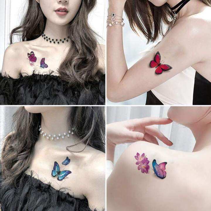 3d-three-dimensional-butterfly-tattoo-sticker-waterproof-female-simulation-lasting-sexy-chest-clavicle-net-red-sticker-cute-color