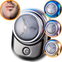 ZZOOI 2023 Mini Electric Travel Shaver for Men Pocket Size Washable Electric Razor Mens Rechargeable Portable Cordless Shaving Beard