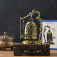 จีนทองเหลืองระฆังทองแดงรูปปั้นมังกรตกแต่ง Charm Bell อะลูมินัมอัลลอย9X9X12.5ซม.Fengshui Decor รูปปั้นแกะสลัก