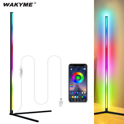 LED Corner Floor Lamp RGB Stand Lamp Indoor Lighting Colorful Atmosphere Floor Light For Living Room Decoration Dropshipping