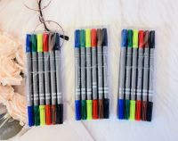 ปากกา2หัวสีเมจิกลบไดีสีสวยเขียนติดดี แพ็ค 6 ด้าม 12 สี PEN ปากกาเน้นข้อความปากกามาร์คเกอร์