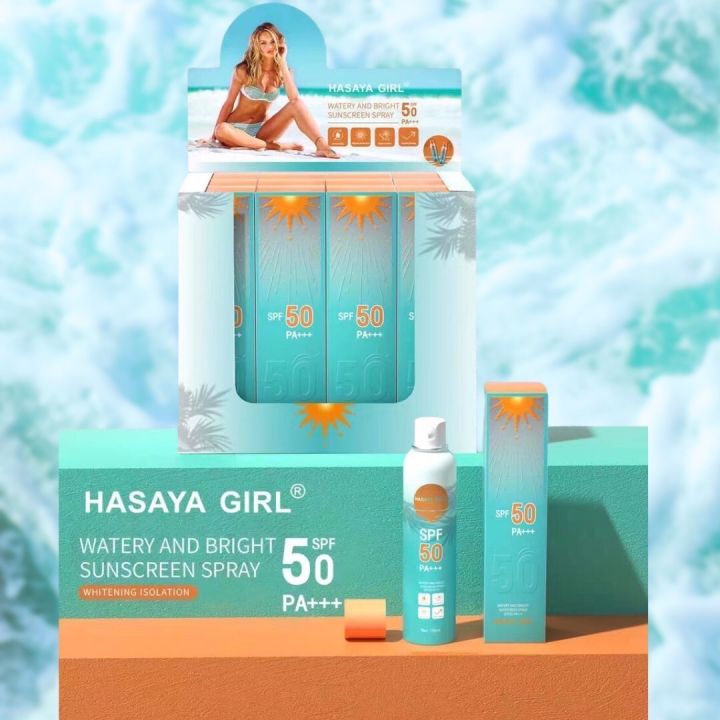 hasaya-girl-สเปรกันแดด-กันน้ำ-ปกป้องผิวจาก-uvปกป้องผิวด้วย-มี-spf-50-pa-ให้ผิสว่าง-ไม่กลัวแดด