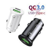 QC 3.0 Car Charger Fast Charging Phone Adapter PD USB Type C Car Charger For Samsung S22 S21 S20 Plus A73 A53 A33 5G Car Charger