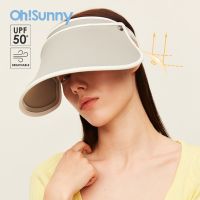 Ohsunny หมวกกันแดดสำหรับเล่นกีฬาหมวกปีกบังแดดกลางแจ้ง UPF50ป้องกันรังสียูวี + หมวกกันแดดหมวกขี่จักรยานทรงปานามา