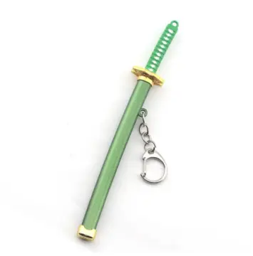 Anime Whitebeard Edward Newgate Weapon Keychains Bisento Sword Pendent  Keyring Key Holer Charm Men Women Jewelry