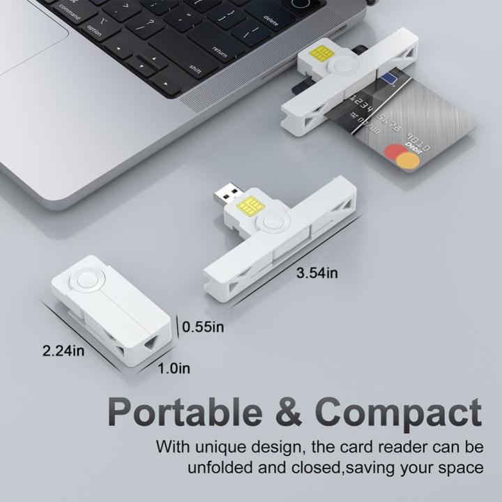 เครื่องอ่านการ์ดอัจฉริยะแบบพกพา-usb2-0เครื่องอ่านวีซ่าประเภท-c-usb-เครื่องอ่านการ์ดบัตรเอทีเอ็มสำหรับการรักษาความปลอดภัยใบรับรองดิจิทัล