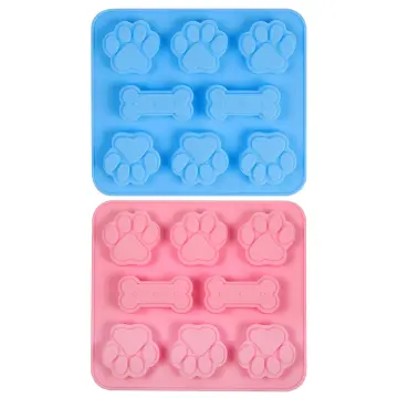 1pc French Bulldog Dog Shaped Silicone Ice Cube Tray And Treat