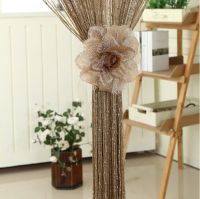 【LZ】☾▨  Artesanal Flor Cortina Tieback Suporte Cortina Corda Fivela Weave Tassel Bandagem De Franja Acessórios Do Quarto Decoração Para Casa 1Pc