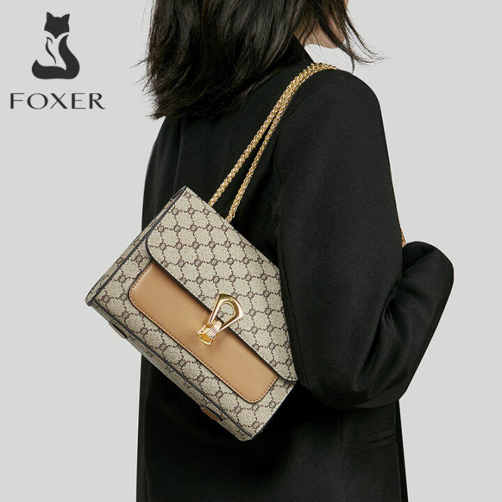 foxer-cross-body-amp-กระเป๋าสะพายไหล่กระเป๋าโซ่กระเป๋าผู้หญิงส่งเอกสารกระเป๋าสะพายสำหรับผู้หญิงเข้าได้กับทุกชุด