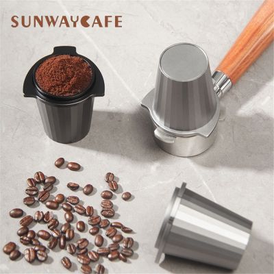 【High-end cups】 54มิลลิเมตร Breville กาแฟยาถ้วยดมกลิ่นแก้วสำหรับเครื่องชงกาแฟเอสเพรสโซ่อลูมิเนียมผงกาแฟถ้วยป้อนลดลงการจัดส่งสินค้า