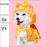 Moyu 93010 Animal World Shiba Inu Dog King Emperor Crown Pet Doll 3D Mini Diamond Blocks Bricks Building Toy for Children no Box