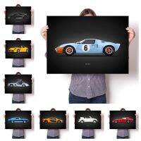 โปสเตอร์ภาพวาดผ้าใบคุณภาพทันสมัย-รถแข่งกีฬา World Famous Car Series-ห้องนอน Living Sofa Wall Home Art Decor Picture