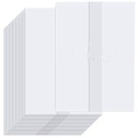 120 Pcs Vellum Jackets Vellum Paper Pre-Folded Wedding Invitation Paper 5X7 Inch