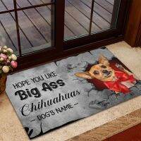 CLOOCL Chihuahua Dogs Doormat Personalized Gifts 3D Doormat Floor Mat Home Creative Super Soft Absorbent Bathroom Door Mat