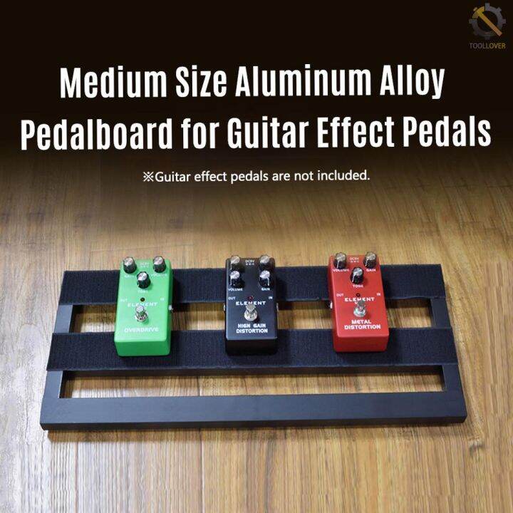 READY Medium Size Guitar Effect Pedal Board Aluminum Alloy Pedalboard