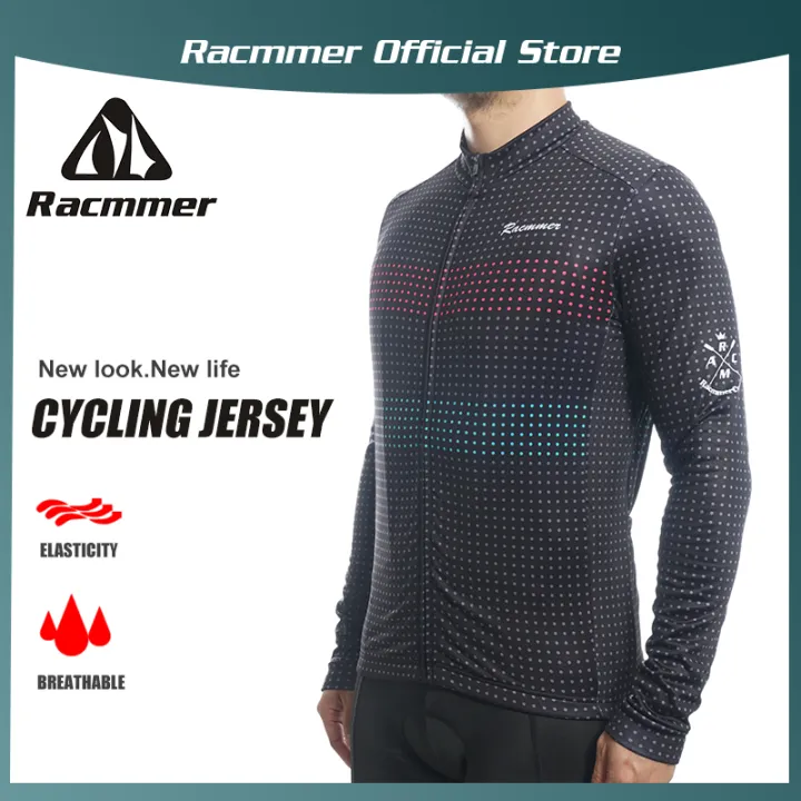 Racmmer 2021 New Cycling Jersey Men Long Sleeve polka dot pattern Bicycle  Clothing Bicycle Ropa Maillot Ciclismo Breathable Bike Shirts Sportwear  CJY111 | Lazada PH