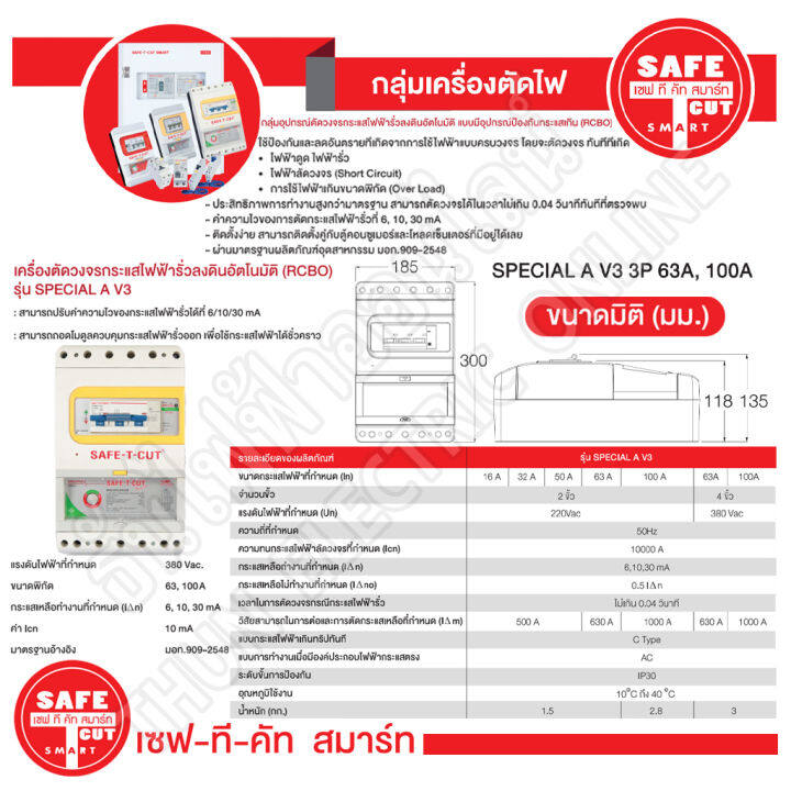 safe-t-cut-เซฟทีคัท-ตัวตัดไฟ-4p-380v-special-รุ่นเล็ก-ตัวเลือก-63a-100a-ตัวกันไฟดูด-เครื่องตัดกระแสไฟฟ้าอัตโนมัติ-กันไฟดูด-เครื่องตัดไฟ-ธันไฟฟ้า