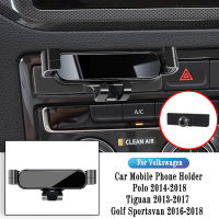 ACar ที่วางศัพท์สำหรับโฟล์คสวาเกน Tiguan P Assat โปโลกอล์ฟแรงโน้มถ่วงนำทางยึด GPS ยืนเต้าเสียบอากาศคลิปหมุนสนับสนุน