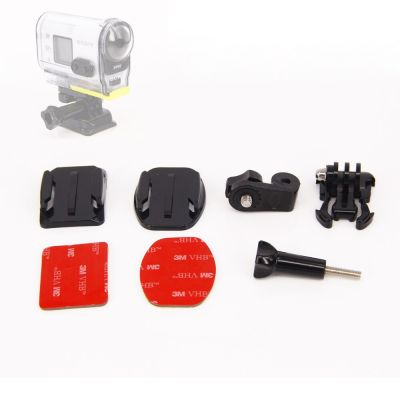 Adhesive Mount for Sony Mini Action Cam HDR-AS20V AS30V AS100V 4K X1000V Flat/Curved Helmet Mounting for Sony Camera Accessories