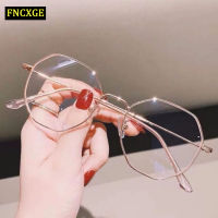 Anti-blue Light Flat Mirror Male Polygonal Glasses Ultralight Metal Frame Optical Myopia Glasses Frame